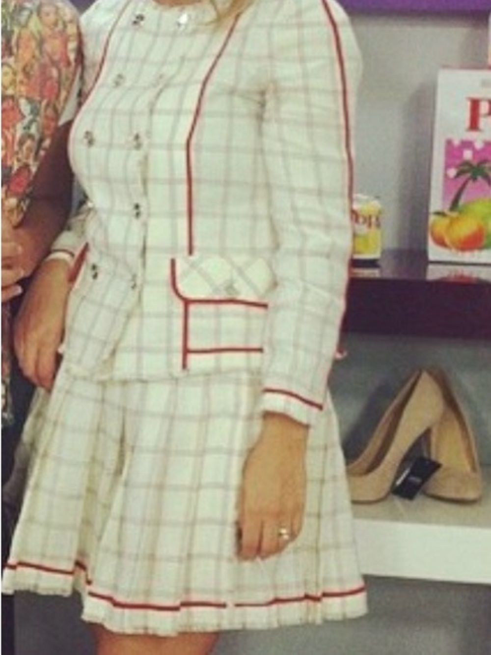 Dolce & Gabbana Tweed Jacket & Skirt Set